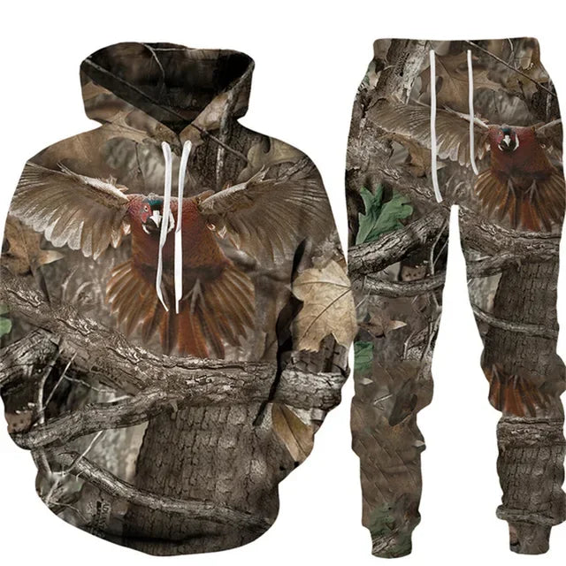 Camouflage Two-piece Outdoor Sports Suit