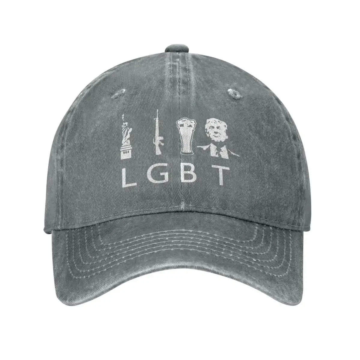 Liberty Guns Beer Trump Funny Baseball Cap