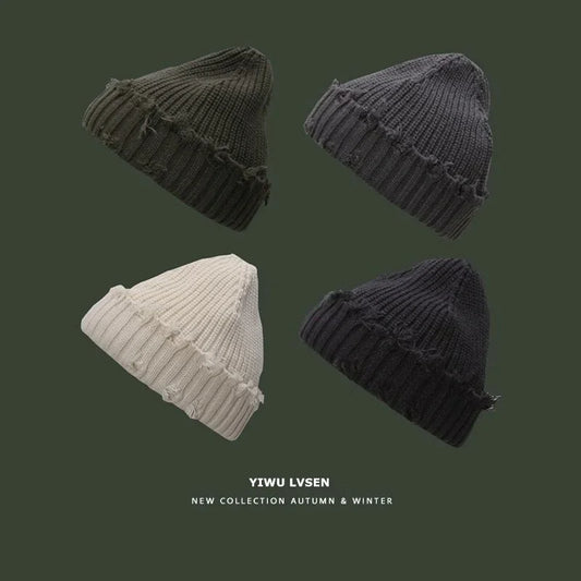 Broken Brim Knitted Hat