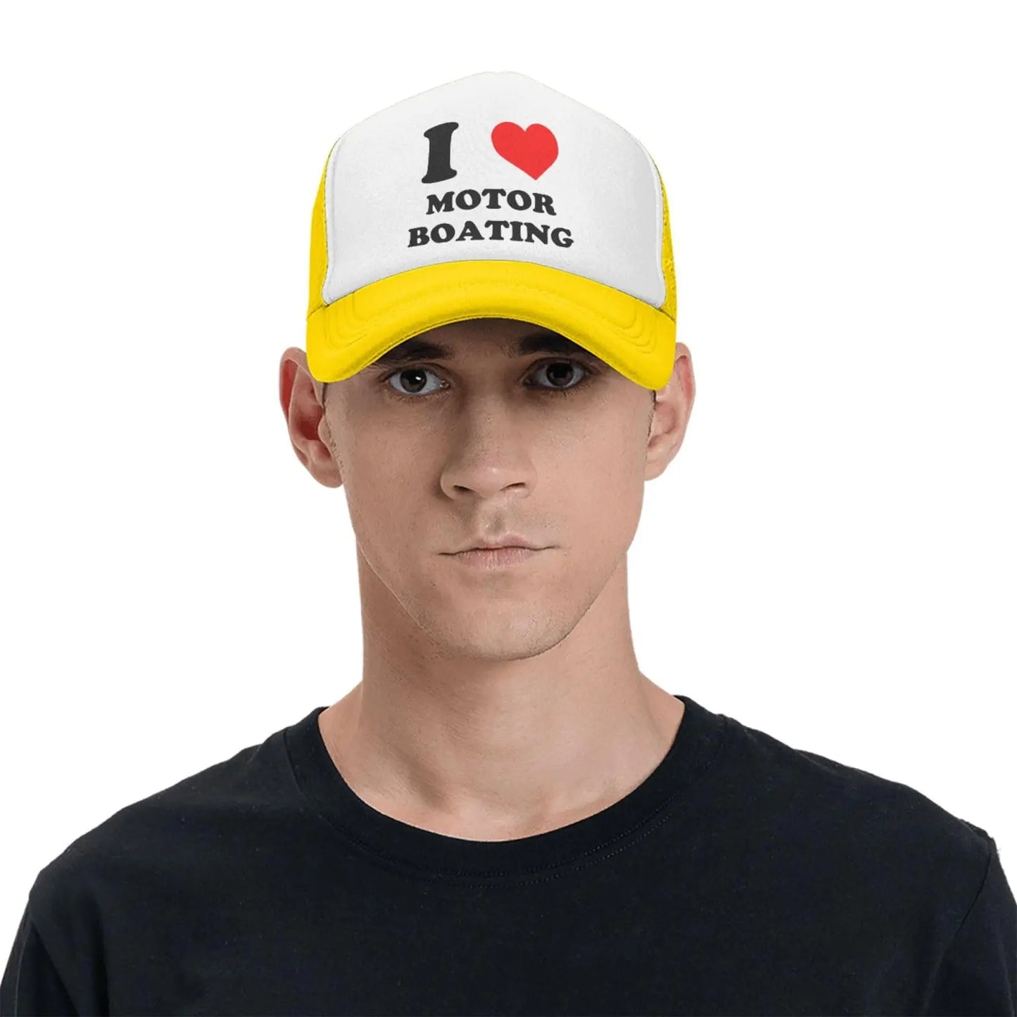 I-Heart-Love-Motor-Boating- Trucker Hat