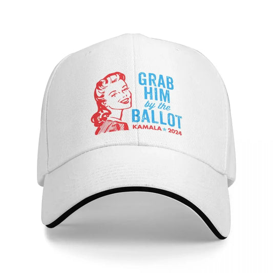 Grab Him By The Ballot Kamala 2024 Election Baseball Cap