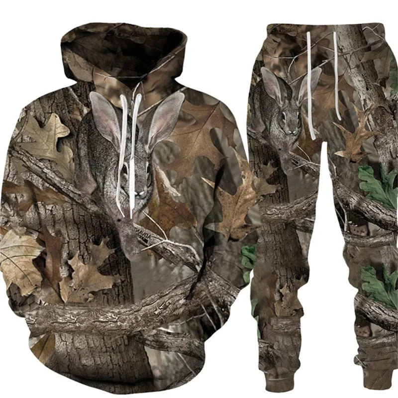 Camouflage Two-piece Outdoor Sports Suit