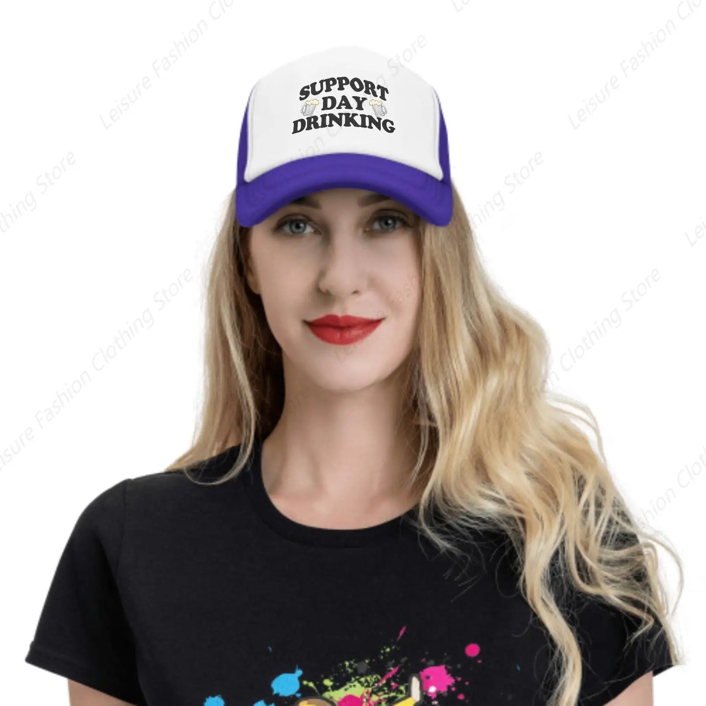 Funny Support Day Drinking Trucker Hat