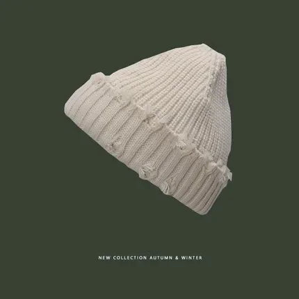 Broken Brim Knitted Hat