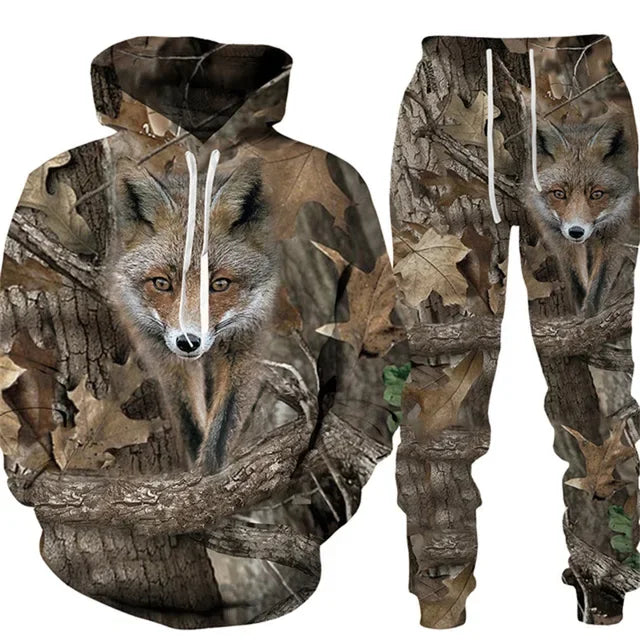 Camouflage Two-piece Outdoor Sports Suit