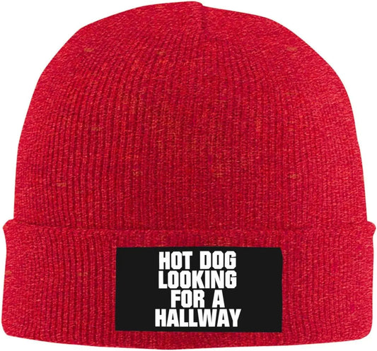 Hot Dog Looking for A Hallway Beanie