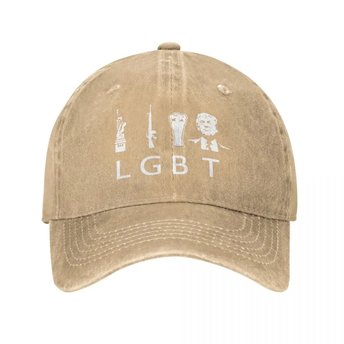 Liberty Guns Beer Trump Funny Baseball Cap