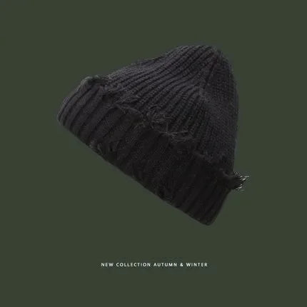 Broken Brim Knitted Hat