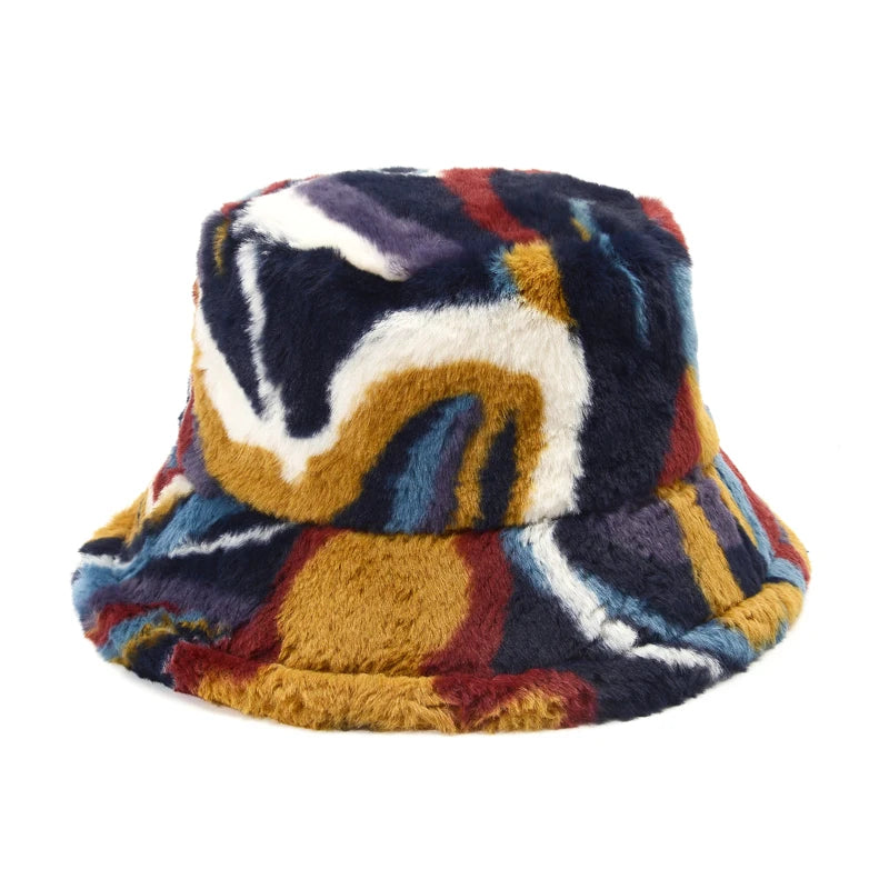 Faux Fur Warm Bucket Hats