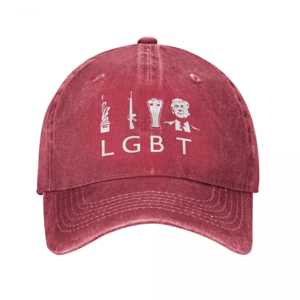 Liberty Guns Beer Trump Funny Baseball Cap