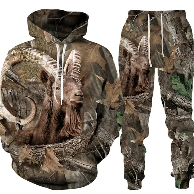 Camouflage Two-piece Outdoor Sports Suit