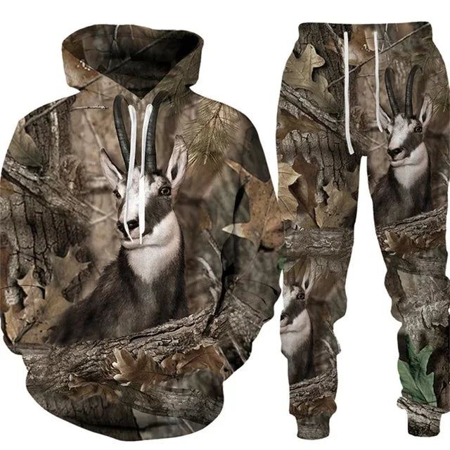 Camouflage Two-piece Outdoor Sports Suit