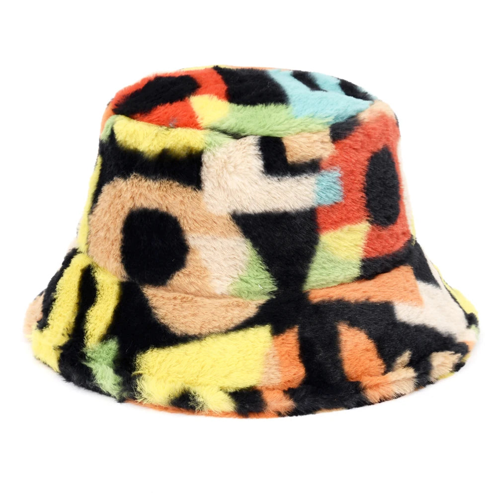 Faux Fur Warm Bucket Hats