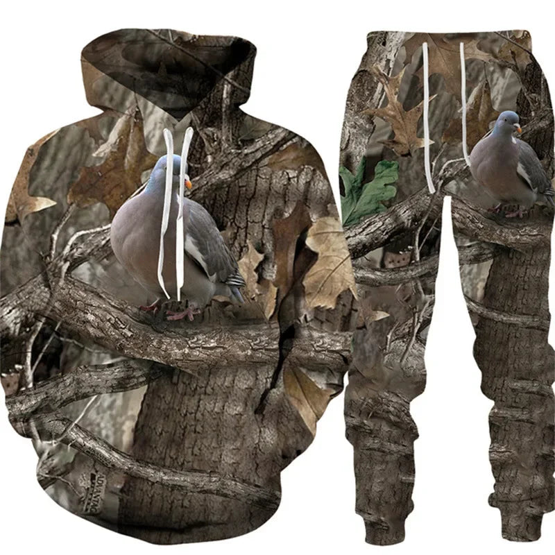 Camouflage Two-piece Outdoor Sports Suit