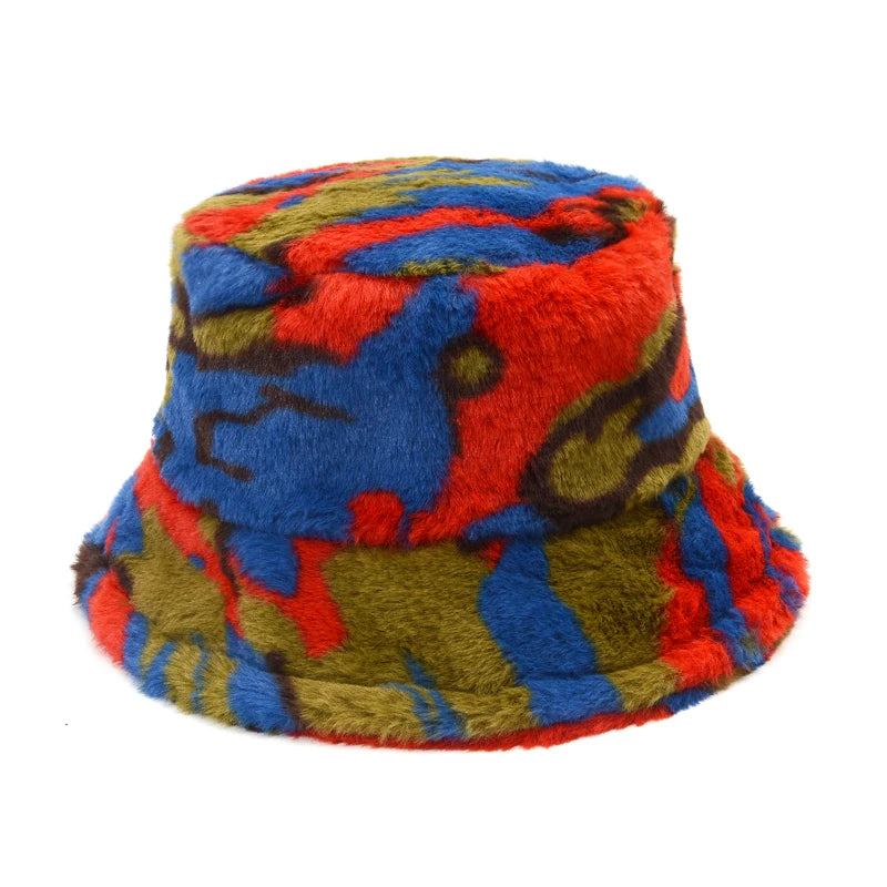 Faux Fur Warm Bucket Hats